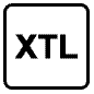 Uusiutuvan dieselin merkki on neliö, jonka sisällä on kirjaimet XRL